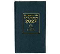 Exacompta 38681, Agenda 2019, Banchiere Ampio, 28 x 17,5 cm, Nero