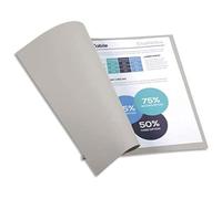 Exacompta 410009E Cartelle Semplici, 220 g, DIN A4, 24 x 32 cm, Grigio