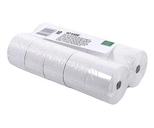 Exacompta 42150E - Confezione da 10 rotoli di carta termica a 1 strato, larghezza: 44 mm, lunghezza: 60 m, diametro: 12 mm, 55 g/m², rotolo termico per casse