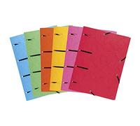 Cartellina 3 Lembi Forata con Elastico Colori Ass Cartoncino Lustre' (25 Pz)