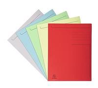 Exacompta 448000E - Set di 10 cartelline 3 alette, 24 x 32 cm per A4, Colori assortiti