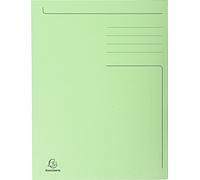 Exacompta 449013E - 50 Sottocartelle Folio Forever® 280 Stampe e con 3 tasche, colore verde chiaro