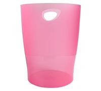 Exacompta 45354D Cestino Gettacarta, Lampone Traslucido, 26.3 x 26.3 x 33.5