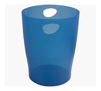 Exacompta 45360D Cestino Gettacarta, Blu Scuro Trasparente, 26.3 x 26.3 x 33.5
