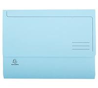 Exacompta 46772E Cartelle con Tasca, 32.50 x 24.50 x 10 cm, Blu