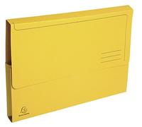 Exacompta 47679E Cartelle con Tasca, 37.50 x 26.80 x 14 cm, Giallo, 50 Pezzi