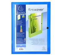 Exacompta 5 scatole archivio Kreacover A4 dorso 4 cm incolore