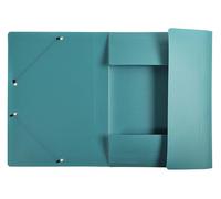 Exacompta - Rif. 55840E - Cartone da 50 cartelline con elastici Opak - 3 lembi - in polipropilene opaco - dimensioni 24 x 32 cm per documenti in formato A4-10 colori assortiti