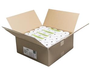 Exacompta 50 Rotoli Cassa 80mmx73mm 55g/m2 Senza Fenolo Lunghezza 70 m
