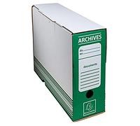 Exacompta 50 Scatole Archivio Kraft Verde A4 Dorso 80 mm Consegnate Piatte