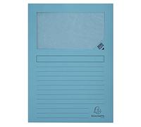 Exacompta 50252E Cartelle a L, 22x31 cm, Blu Chiaro, 25 Pezzi