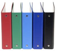 Exacompta - 51050E - 1 Raccoglitore Foderato Polipropilene - 2 Anelli Tondi 25 mm Passo 80 mm - Dorso 40 mm - F.to Esterno 14x18 cm per Archiviare 10x15 cm - 5 Colori Random