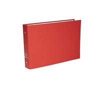 Exacompta - 51060E - 1 Raccoglitore Foderato Polipro, Fornito con Intercalari 4 Tasti Neutri 14.8x21 cm - 2 Anelli Tondi 25 mm Passo 80 mm - Dorso 40 mm - F.to Esterno 16.5x24 cm - 5 Colori Random