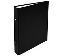 Exacompta - 51071E - 1 Raccoglitore Foderato Polipropilene - 2 Anelli Tondi 25 mm Passo 80 mm - Dorso 40 mm - F.to Esterno 23x21 cm per A5 - Colore: Nero