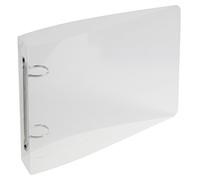 Exacompta - 51091E - 1 Raccoglitore Polipropilene Cristallo Rigato 0.7 mm Crystal Colours - 2 Anelli Tondi 25 mm Passo 80 mm - Dorso 35 mm - F.to Esterno 16.5x24 cm - Colore: Cristallo