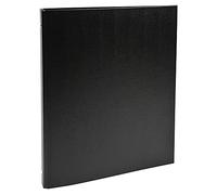Exacompta - 51151SE - 1 Raccoglitore Rigido Foderato Polipropilene - 4 Anelli Tondi 15 mm - Dorso 20 mm - Dimensioni Esterne 25.6x32 cm per Formato A4 - Colore Nero