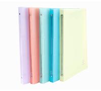 Exacompta - 51170E - Conf. da 5 Raccoglitori Chromaline Pastel - 4 Anelli Tondi 15 mm - Dorso 20 mm - Polipropilene Traslucido 0.5 mm - F.to Esterno 25x32 cm per A4 - 5 Colori Assortiti