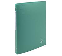 Exacompta - 51183E - 1 Raccoglitore Opak con Etichetta - Polipropilene Opaco 0.5 mm - 4 Anelli Tondi 15 mm - Dorso 20 mm - F.to Esterno 25x32 cm per A4 - Colore: Verde Scuro