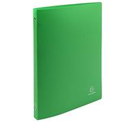 Exacompta - 51193SE - Confezione da 5 Raccoglitori Opak - Polipropilene Opaco 0.5 mm - 4 Anelli Tondi 15 mm - Dorso 20 mm - F.to Esterno 25x32 cm per A4 - Colore: Verde Chiaro