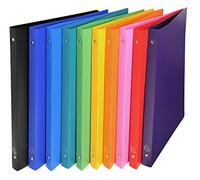 Raccoglitore - 4 anelli tondi 15 mm - PPL opaco - dorso 25 cm - 22x30 cm - colori assortiti - Exacompta