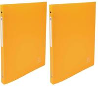 Exacompta - 51299E - 1 Raccoglitore Opak con Etichetta - Polipropilene Opaco 0.5 mm - 4 Anelli Tondi 15 mm - Dorso 20 mm - F.to Esterno 25x32 cm per A4-10 Colori Random (Confezione da 2)