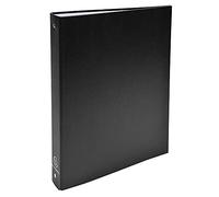 Exacompta - 51371E - 1 Raccoglitore Rigido Foderato Polipropilene - 4 Anelli Tondi 30 mm - Dorso 40 mm - Dimension Esterne 26x32 cm per Formato A4 - Colore Nero