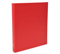Exacompta - 51375E - 1 Raccoglitore Rigido Foderato Polipropilene - 4 Anelli Tondi 30 mm - Dorso 40 mm - Dimension Esterne 26x32 cm per Formato A4 - Colore Rosso