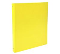 Exacompta - 51379E - 1 Raccoglitore Rigido Foderato Polipropilene - 4 Anelli Tondi 30 mm - Dorso 40 mm - Dimension Esterne 26x32 cm per Formato A4 - Colore Giallo