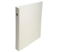Exacompta - 51388E - Conf. da 10 Raccoglitori Foderati Polipropilene - 4 Anelli Tondi 25 mm in Terza di Copertina - Dorso 40 mm - F.to Esterno 25.5x32 cm per A4 - Colore Bianco
