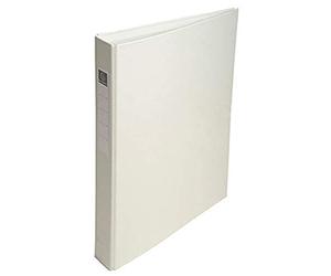 Exacompta - 51388E - Conf. da 10 Raccoglitori Foderati Polipropilene - 4 Anelli Tondi 25 mm in Terza di Copertina - Dorso 40 mm - F.to Esterno 25.5x32 cm per A4 - Colore Bianco