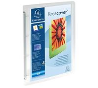 Exacompta - 51568E - 1 Raccoglitore Personalizzabile 1 Tasca Kreacover - 4 Anelli Tondi 30 mm - Dorso 40 mm - Polipropilene Traslucido 0.10 mm - F.to Esterno 26.8x32 cm per A4 Maxi - Incolore