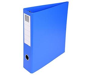 Exacompta - 51742E - 1 Raccoglitore Foderato Rigido in PVC - 4 Anelli a D 50 mm - Dorso 70 mm - Dimensioni Esterne 29x32 cm per Formato A4 Maxi - Colore Blu