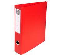 Exacompta - 51745E - 1 Raccoglitore Foderato Rigido in PVC - 4 Anelli a D 50 mm - Dorso 70 mm - Dimensioni Esterne 29x32 cm per Formato A4 Maxi - Colore Rosso