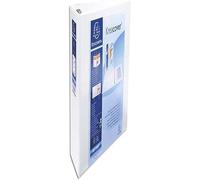 Exacompta - 51845E - 1 Raccoglitore Personalizzabile Kreacover - 4 Anelli a D 60 mm - Copertina Foderata PP con Tasca Fronte/Dorso/Retro - Dorso 90 mm - F.to Esterno 30x32 cm per A4 Maxi - Bianco