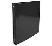 Exacompta Raccoglitore 519291E Iderama foderato - 4 anelli 30 mm - Dorso 40 mm - 26x32 cm Nero