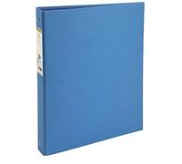 Exacompta - 51981E - 1 Raccoglitore Foderato in Cartoncino Bicolore Riciclato Forever - 4 Anelli Tondi 30 mm - Dorso 40 mm - F.to Esterno 26x32 cm per A4 - Colore Azzurro