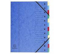 EXACOMPTA - 5212E - Classificatore numerico 1-12 Nature Future - 12 scomparti - 24x32 cm - colori assortiti - Exacompta - 61598 - Conf. da 1 Pz. - 5212E
