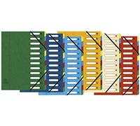 Exacompta 5312E Classificatori a Soffietto, Interno, 24x32 cm, Multicolore