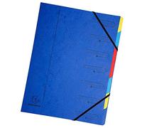 Exacompta 54072E Classificatori con Punti Metallici, 24x32 cm, Blu