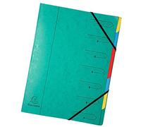 Exacompta 54073E Classificatori con Punti Metallici, 24x32 cm, Verde