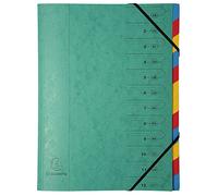 Exacompta 54120E Classificatori con Punti Metallici, 24x32 cm, Multicolore