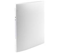 Exacompta - 54178E - 1 Raccoglitore Opak con Etichetta - Polipropilene Opaco 0.5 mm - 2 Anelli Tondi 15 mm - Dorso 20 mm - F.to Esterno 25x32 cm per A4 - Colore: Bianco