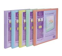 Exacompta 54279E - Class. KREACOVER PASTEL PP 2ax 15mm Ass. Paquet de 5