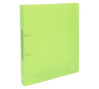 Exacompta - 54363E - Confezione da 5 Raccoglitori Chromaline - 2 Anelli Tondi 30 mm - Dorso 40 mm - Polipropilene Traslucido 0.7 mm - F.to Esterno 26.8x32 cm per A4 Maxi - Colore: Verde
