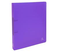Exacompta - 54366E - Confezione da 5 Raccoglitori Chromaline - 2 Anelli Tondi 30 mm - Dorso 40 mm - Polipropilene Traslucido 0.7 mm - F.to Esterno 26.8x32 cm per A4 Maxi - Colore: Viola