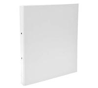 Exacompta - 54378E - Conf. da 20 Raccoglitori Rigidi Foderati Polipropilene - 2 Anelli Tondi 30 mm - Dorso 40 mm - Dimension Esterne 26x32 cm per Formato A4 - Colore Bianco