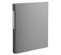 Exacompta - 54384E - 1 Raccoglitore Rigido Foderato Polipropilene - 2 Anelli Tondi 25 mm in Terza di Copertina - Dorso 40 mm - F.to Esterno 25.5x32 cm per A4 - Colore Grigio