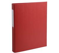 Exacompta - 54385E - 1 Raccoglitore Rigido Foderato Polipropilene - 2 Anelli Tondi 25 mm in Terza di Copertina - Dorso 40 mm - F.to Esterno 25.5x32 cm per A4 - Colore Rosso