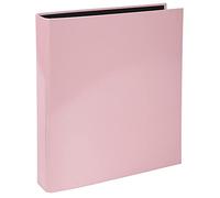 Exacompta - 54566E - 1 Raccoglitore Foderato Cartoncino Lucido Aquarel - 2 Anelli a D 25 mm - Dorso 40 mm - F.to e sterno 30x31.5 cm per A4 Maxi - Colore Rosa