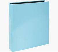 Exacompta - 54568E - 1 Raccoglitore Foderato Cartoncino Lucido Aquarel - 2 Anelli a D 25 mm - Dorso 40 mm - F.to e sterno 30x31.5 cm per A4 Maxi - Colore Azzurro